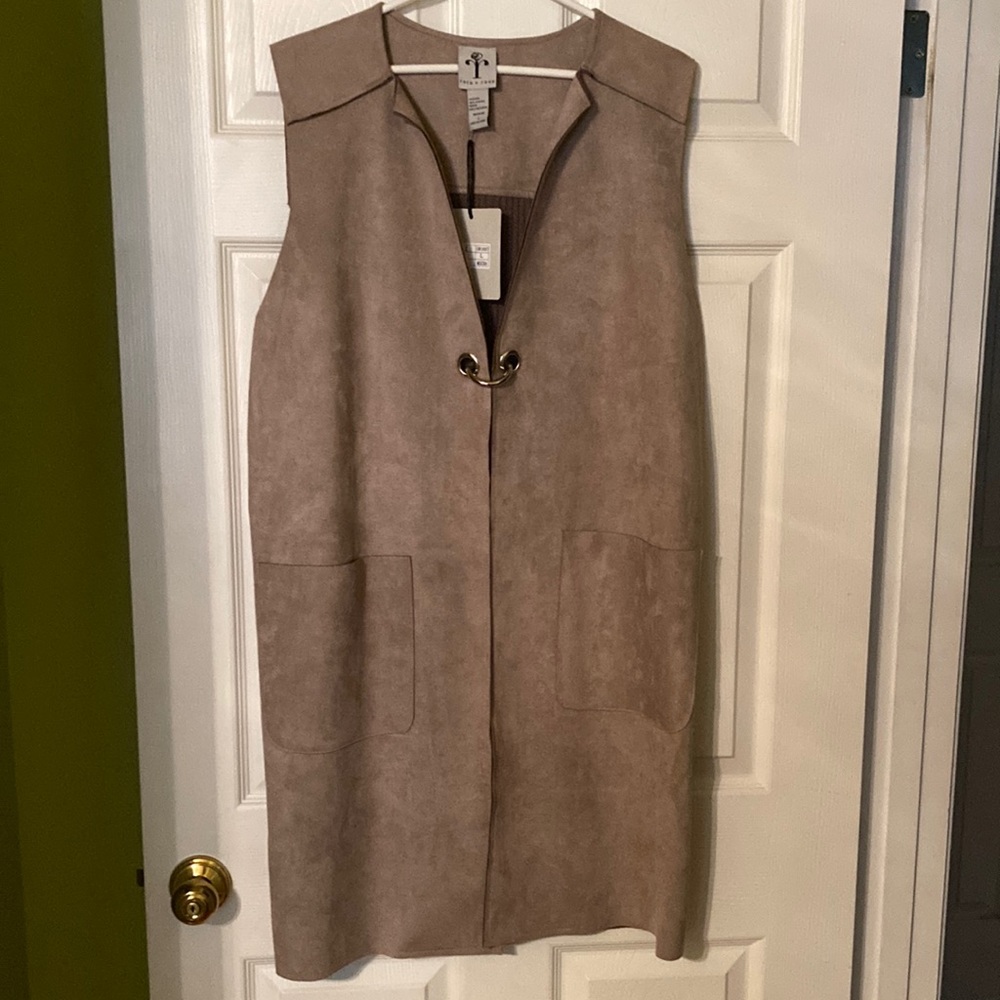 Suede vest